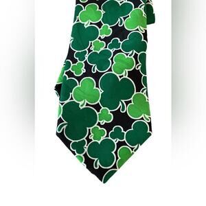 Lucky Irish  tie with Shamrocks
C